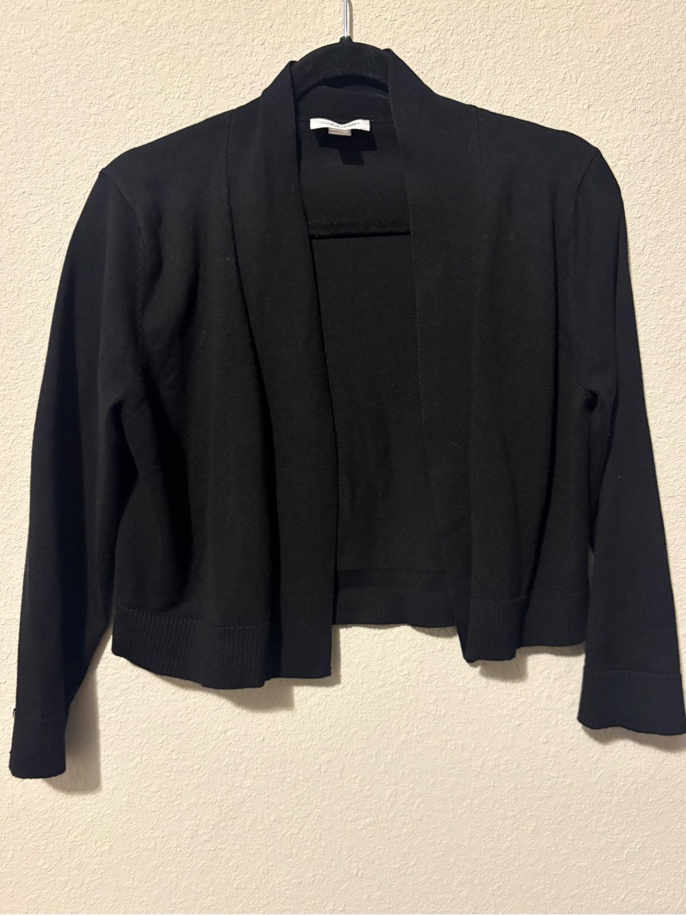 Calvin Klein Black Open-Front Women's Cardigan